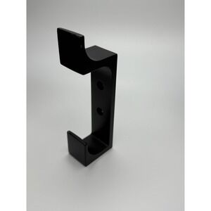 NWT Black Metal Hooks Set of 6 Wall Mount Coat Hooks Heavy Duty